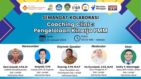 Coaching Clinic Pengelolaan Kinerja Pmm Bagi Guru Dan Kepala Sekolah