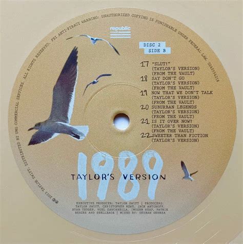 Taylor Swift 1989 Taylors Version Tangerine Vinyl Sealed