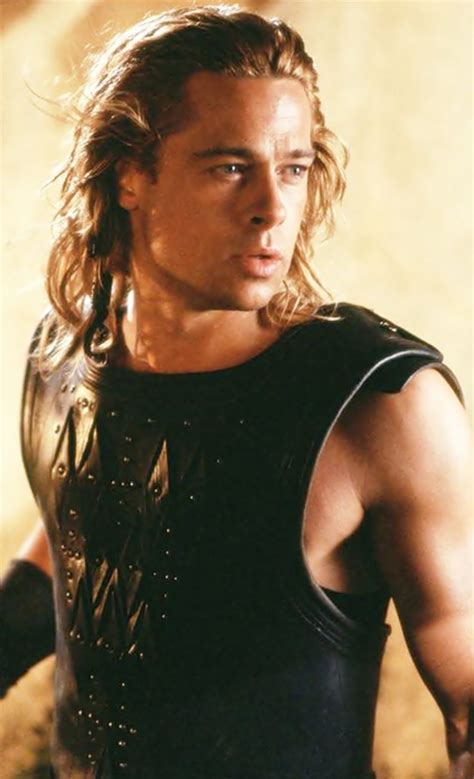 Brad Pitt as Achilles in Troy... he's so hot in this movie, it's ...