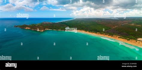 Aerial view of tropical beach. Macao beach, Dominican republic Stock Photo - Alamy