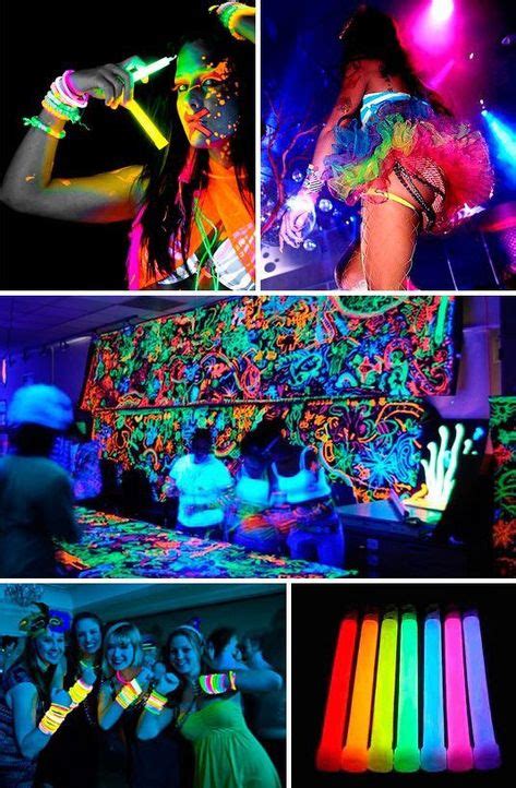 7 Best Glow In The Dark Slumber Party Images Neon Birthday Ideas