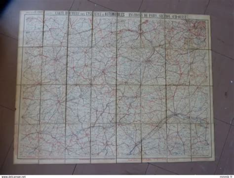 CARTE ROUTIÈRE ANCIENNE Taride Environs de Paris SUD OUEST N 8 EUR 8