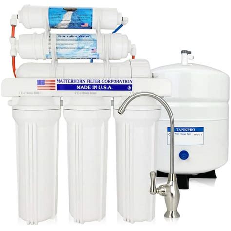 Matterhorn 6 Stage 50 GPD Superior Reverse Osmosis PH Alkaline