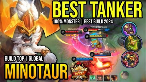 MINOTAUR BEST BUILD 2024 BUILD TOP 1 GLOBAL MINOTAUR GAMEPLAY