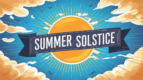 Summer Solstice Longest Day Of The Year Holiday Concept Generative