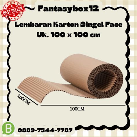 Jual Kardus Dus Lembaran Single Face Karton Lembaran Polos X