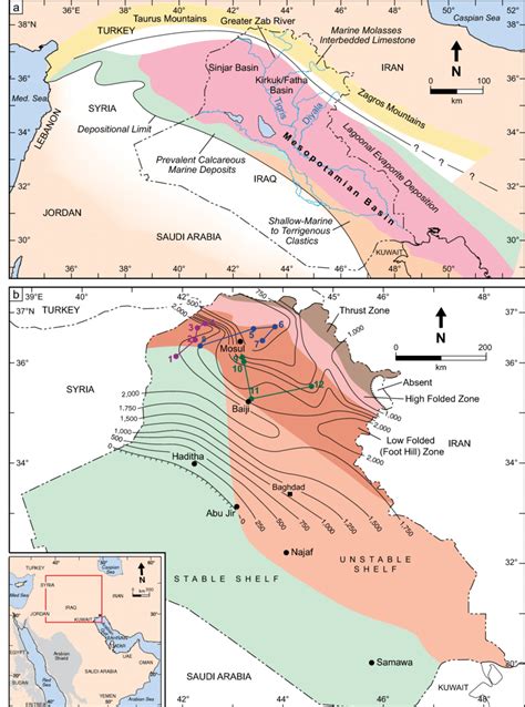 A Location Map Showing The Mesopotamian Basin In Iraq And