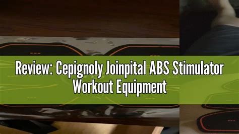 Review Cepignoly Joinpital Abs Stimulator Workout Equipment Youtube