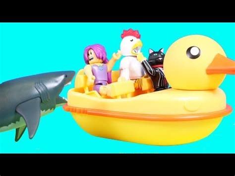 Roblox Sharkbite Duck Boat Playset New Roblox Toy Collection Rubber