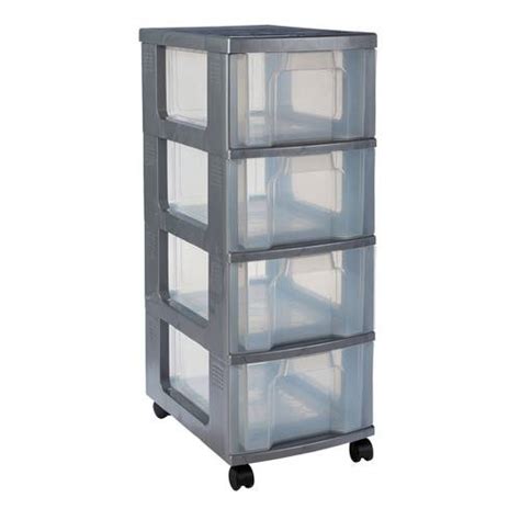 Buy Really Useful Heavy Duty 4 Drawer Tower Plastic Storage Boxes Argos