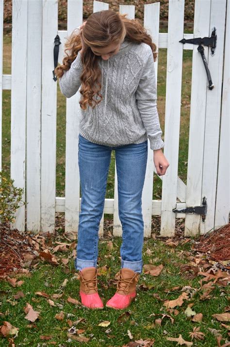 Boyfriend Jeans Duck Boots And Sweaters Boyfriend Jeans Fashion