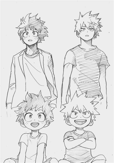 Easy To Draw Anime Characters Deku