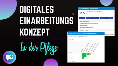 Digitales Einarbeitungskonzept In Der Pflege Webinaraufzeichnung Vom