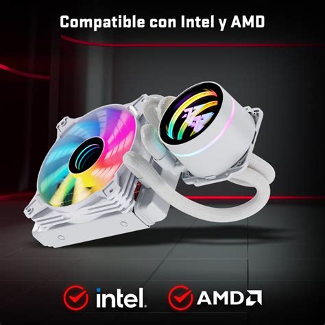 Tempest Liquid Cooler Argb Kit De Refrigera O L Quida Branco