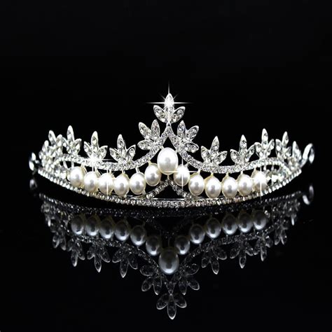 Pearl Tiara Wedding | Pearl Crown | Majestic Crowns