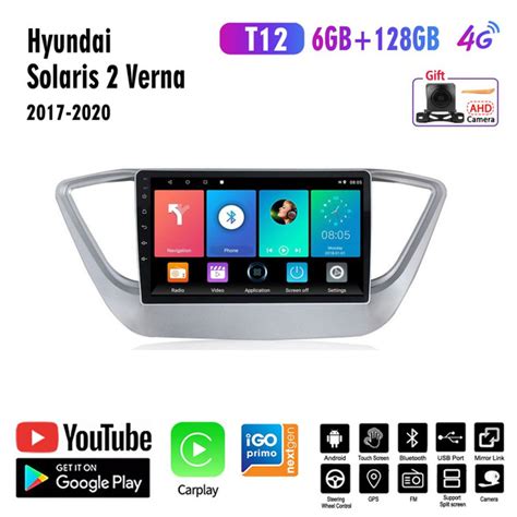 Автомагнитола 2 дин Андроид,Хендай Солярис/Hyundai Solaris 2 Verna 2017 ...