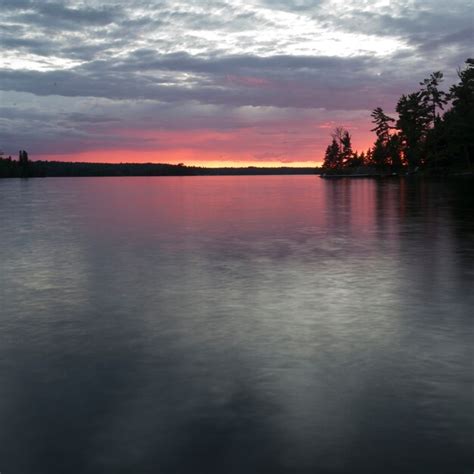 Premium Photo | Sunset at lake of the woods, ontario