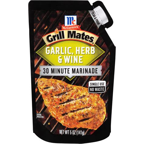 Mccormick Grill Mates Garlic Herb And Wine 30 Minute Marinade 5 Oz