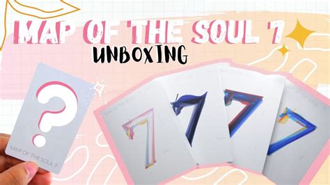 Bts Mots 7 Album Unboxing Versions 1234 Youtube