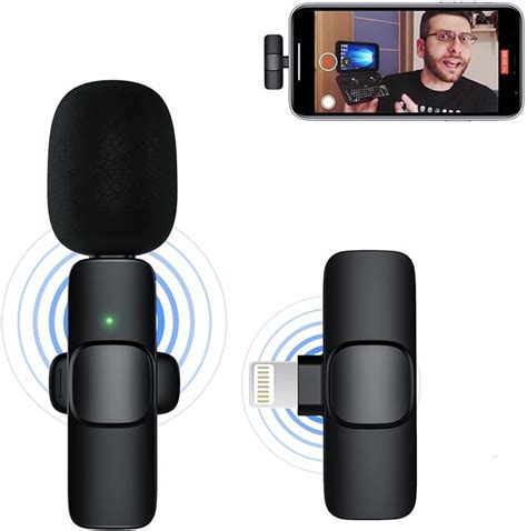 Wireless Lavalier Microphone For Iphone Plug Play Clip On Shirt