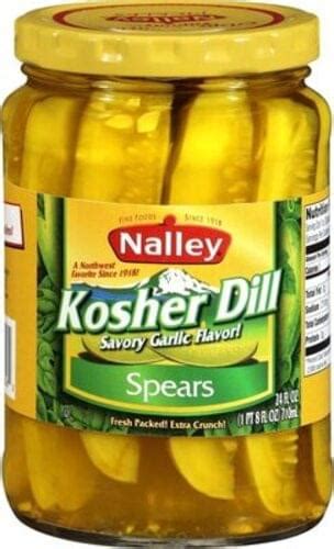 Nalley Kosher Dill Pickles Fl Oz Nutrition Information Innit