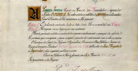 Lei Áurea Quem Assinou - Em SP, material didático dizia que D. Pedro II assinou a Lei Áurea