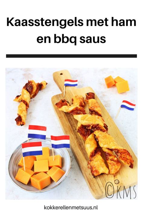 Kaasstengels Met Ham En Bbq Saus Kokkerellen Met Suus Kaasstengels