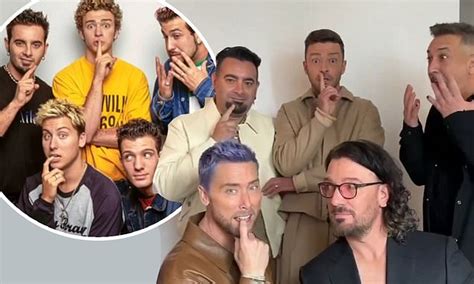 Nsync Band Together To Hilariously Recreate An Iconic Photo From Early Days As They Prepare