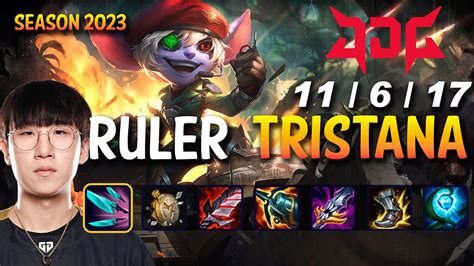 JDG Ruler TRISTANA Vs KAI SA ADC Patch 13 13 KR Ranked YouTube