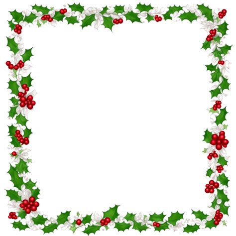 Christmas Border Frame Png Transparent Background Ai Generative