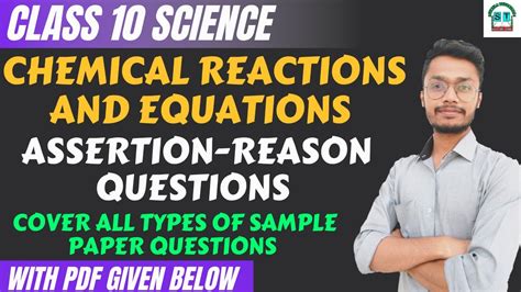 Chemical Reactions And Equations Assertion And Reason Type Questions