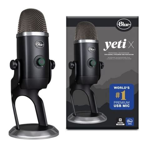 Tokuniku Blue Microphones Yeti X Professional Usb Microphone Blackout Edition