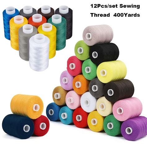 Fil Coudre En Polyester Yards Pi Ces Ensemble Pour Machine