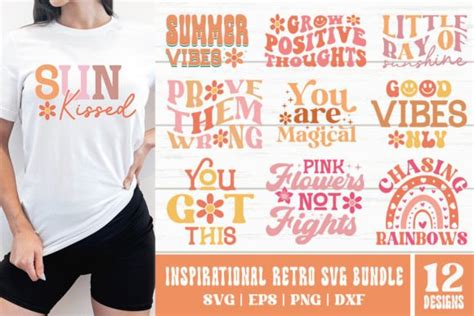 Inspirational Retro Svg Design Bundle Graphic By Designhub103