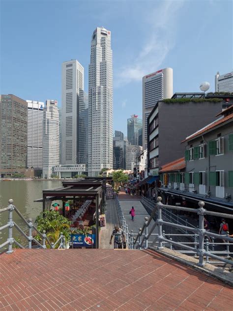 Boat Quay Historical Area Singapore Editorial Image Image Of