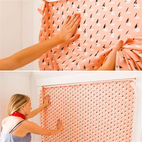 Starched Fabric Wall Diy Fabric Fabric Walls Cotton Fabric Diy