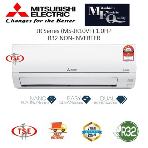 Mitsubishi MS JR10VF 1 0HP Wall Type AIR COND Non Inverter R32 Gas