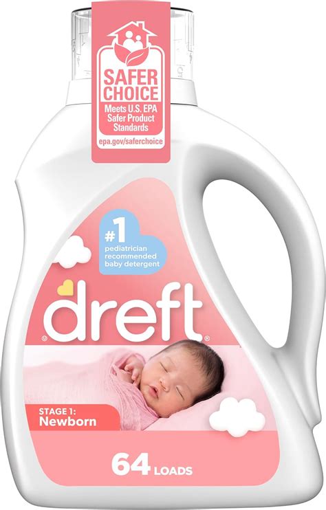 DREFT Detergente Líquido Newborn Hipoalergénico para Ropa de Bebé