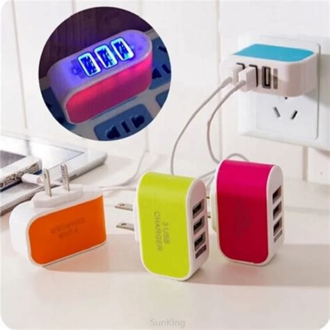 V A Eu Us Plug Ports Multiple Wall Usb Smart Charger Adapter Mobile