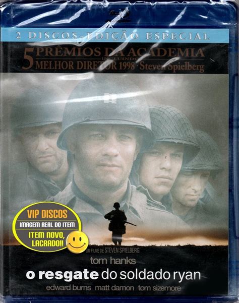 Blu Ray O Resgate Do Soldado Ryan Duplo Novo Lacrado Raro R