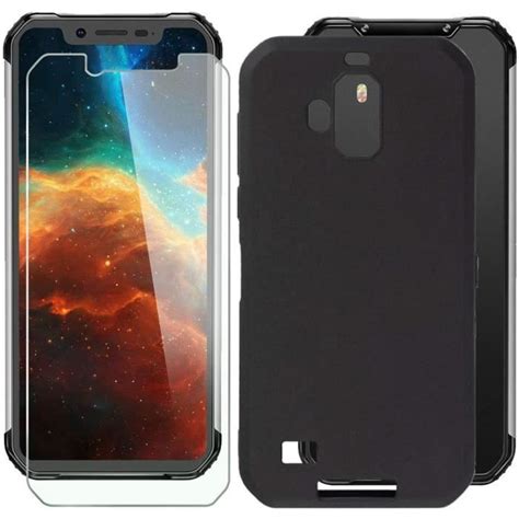 Coque Pour Blackview BV9600 Pro Noir Verre trempé Protection écran