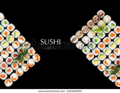 Set Different Types Maki Sushi Rolls Stock Photo 2261681855 Shutterstock