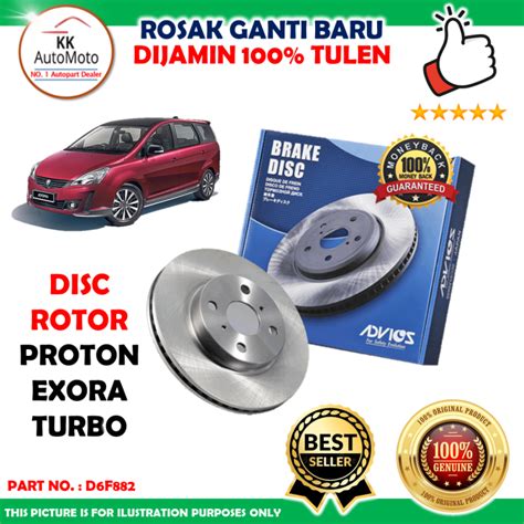 Pasang Aisin Advics Proton Exora Turbo Original Disc Rotor Front