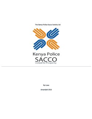 Fillable Online The Kenya Police Sacco Society Ltd Fax Email Print