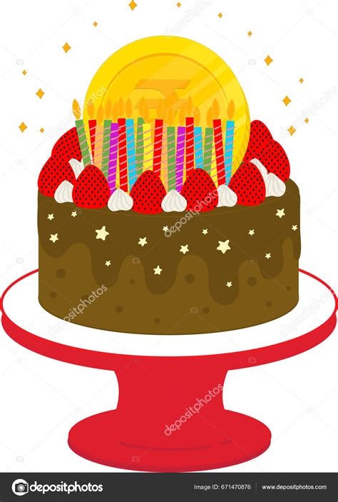 Birthday Cake Candles Stock Vector By ©hhsinhsin 671470876