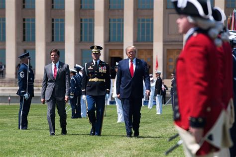 Trump, Pence Welcome Esper in Full-Honors Pentagon Ceremony > U.S ...