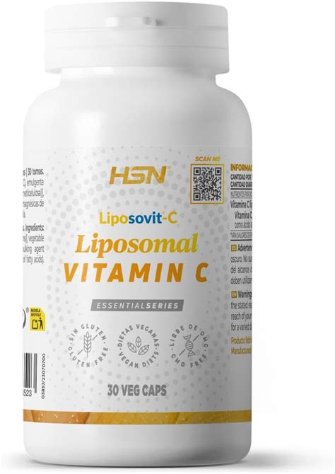 HSN Vitamina C Liposomal 500mg Liposovit 30 Cápsulas Vegetales