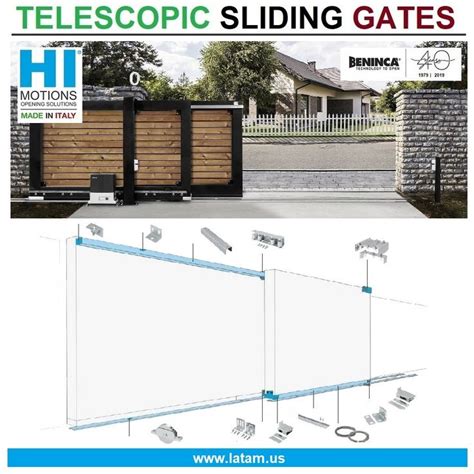 Beninca Hi Motions Panel Telescopic Sliding Gates Less Space