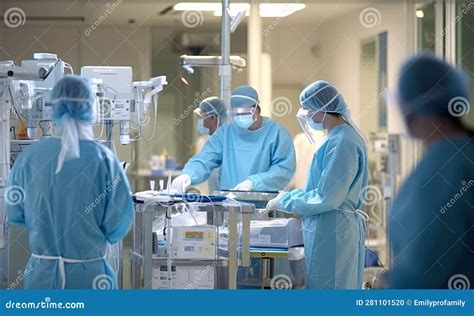 Collaborative Healthcare: Teamwork In Hospital Environment Stock Photo ...