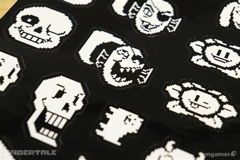 Smooch Cut Undertale Sticker Sheet The Gaming Shelf